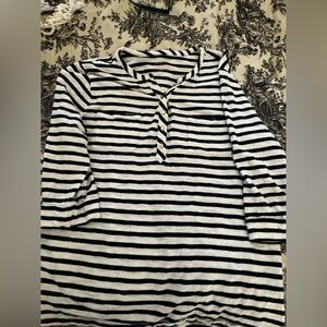 Chico's White Sheer Knit Top